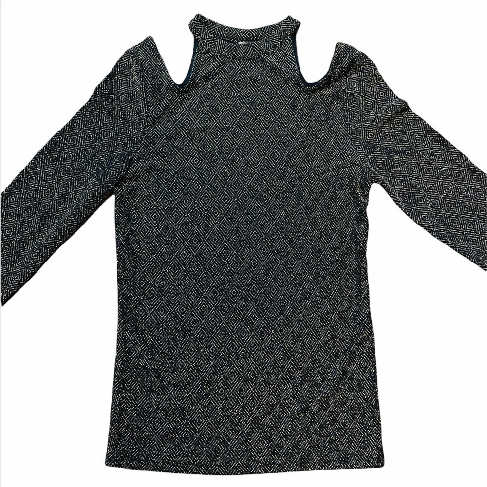 Sparkling Cold Shoulder Top